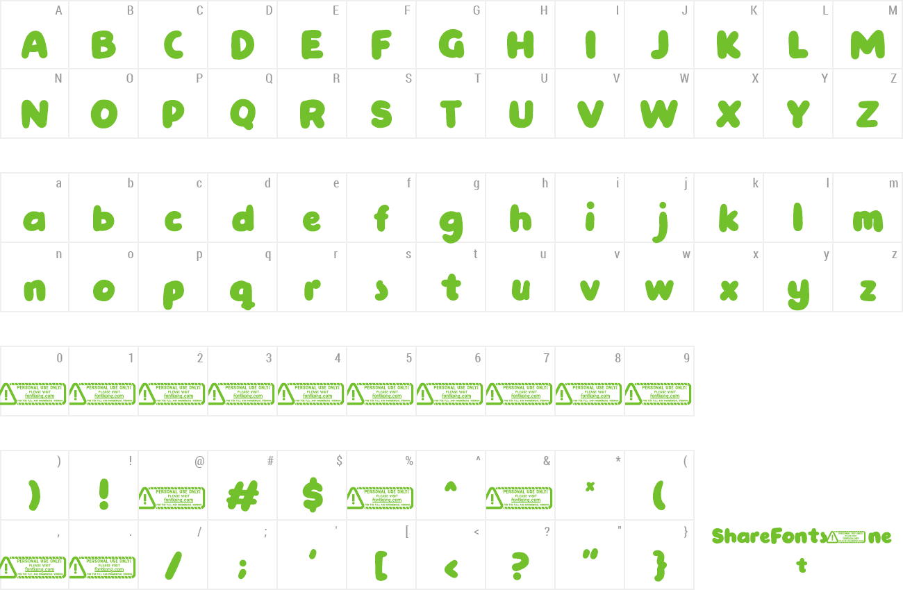 Font Simplefont preview